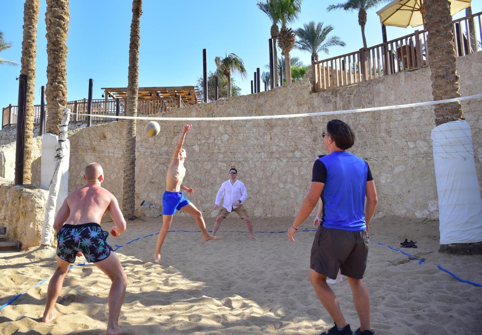 The Grand Hotel Sharm El Sheikh Bagian luar foto Beach volleyball at the 2018 Mediterranean Games